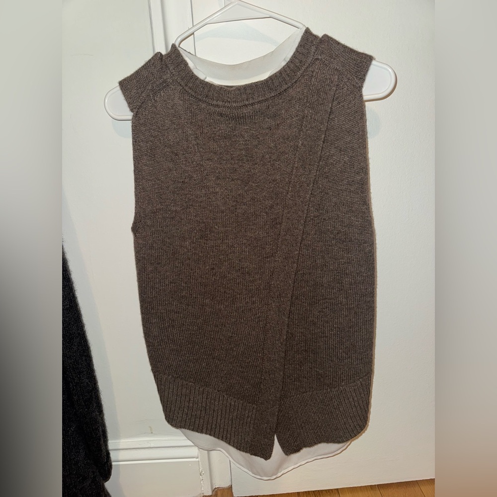 Brochu Walker Taupe Sleeveless Sweater